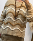 Pull d’hiver beige