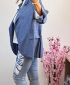 Veste blazer jean bleu clair TU 38/44