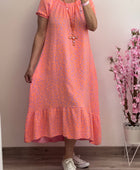 Robe gaz de coton Elsa orange