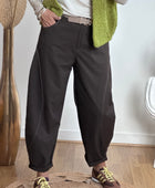 Pantalon balloon marron
