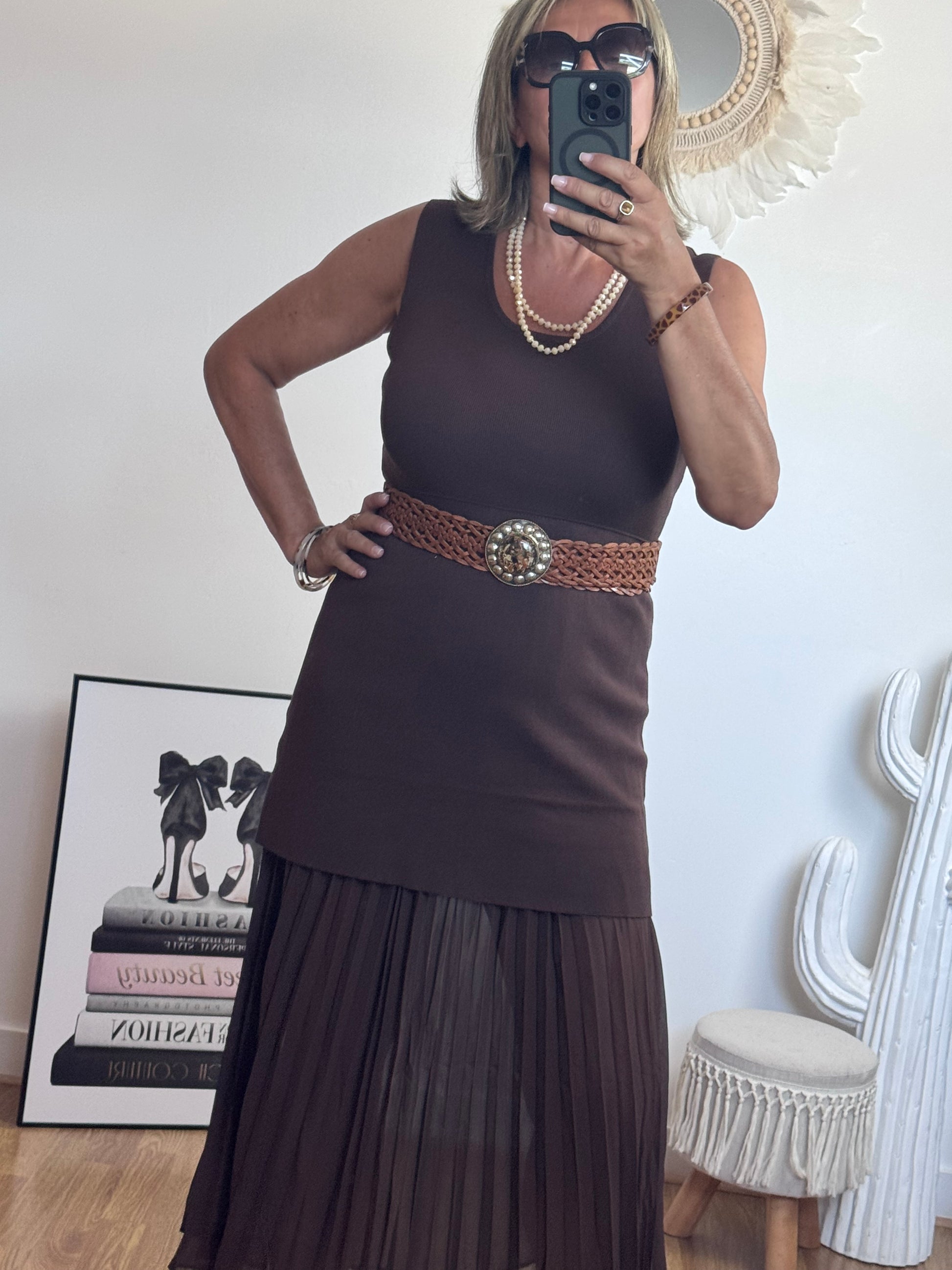 Robe Capucine marron