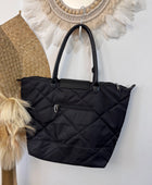 Sac noir matelassé