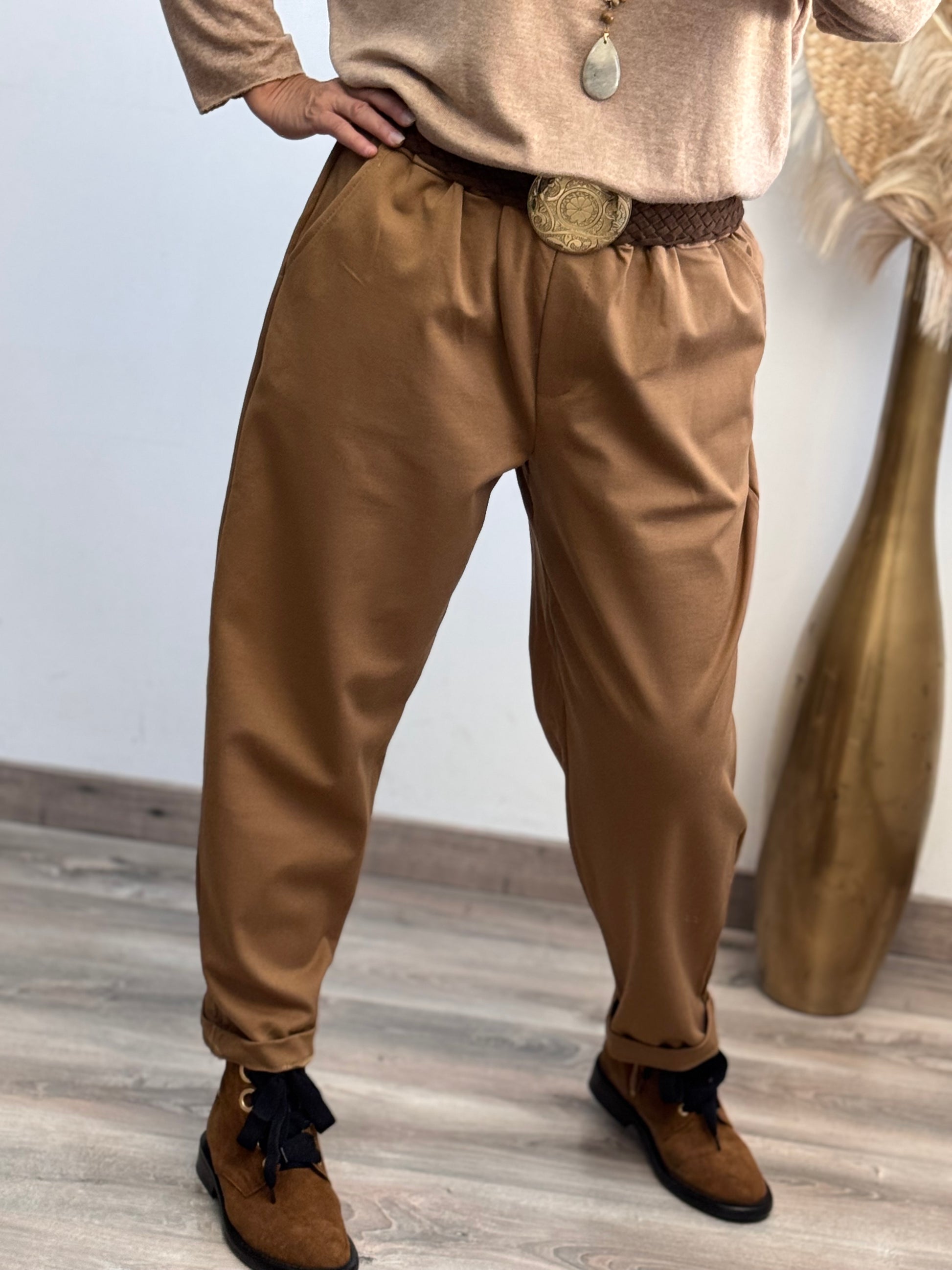 Pantalon Sacha camel TU 42/50