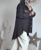 Veste jeans marron vintage