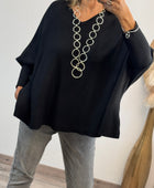 Pull Lucas oversize noir TU 44/54
