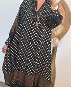 Robe noire pois
