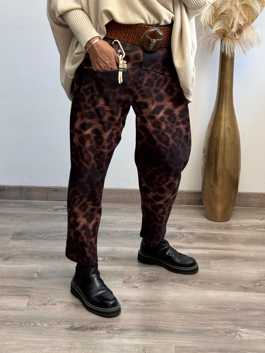 Pantalon Léo foncé