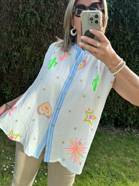 Blouse gaz de coton pep