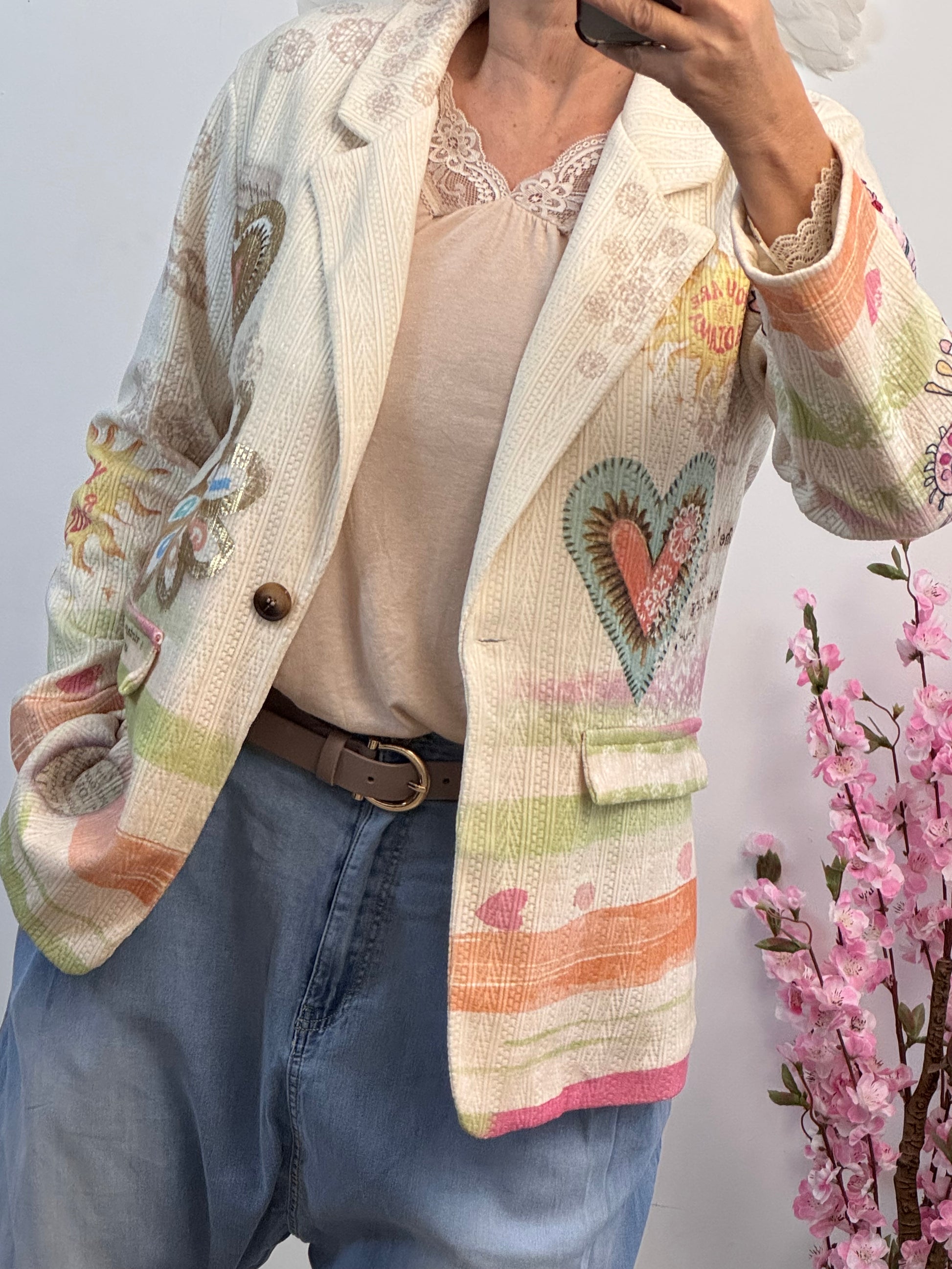 Veste blazer love et œil