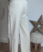 Jeans crème bohème du S au XXL