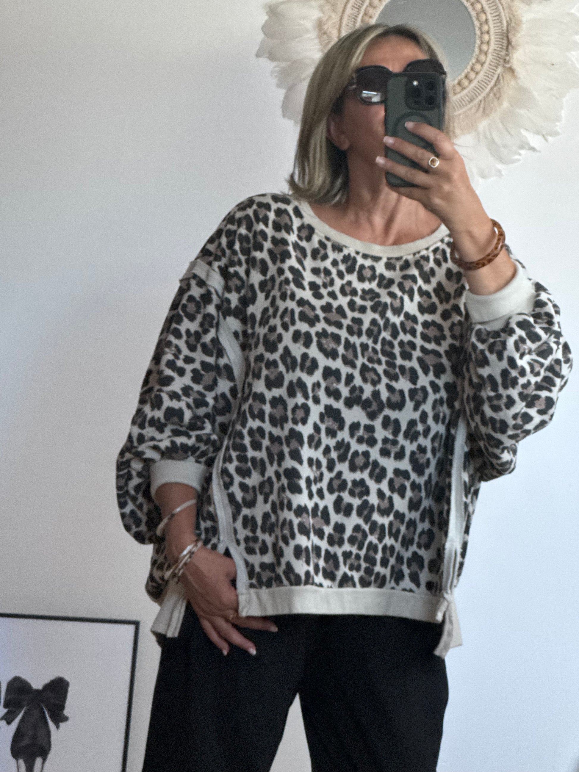 Sweat-shirt oversize LEO TU 38/50