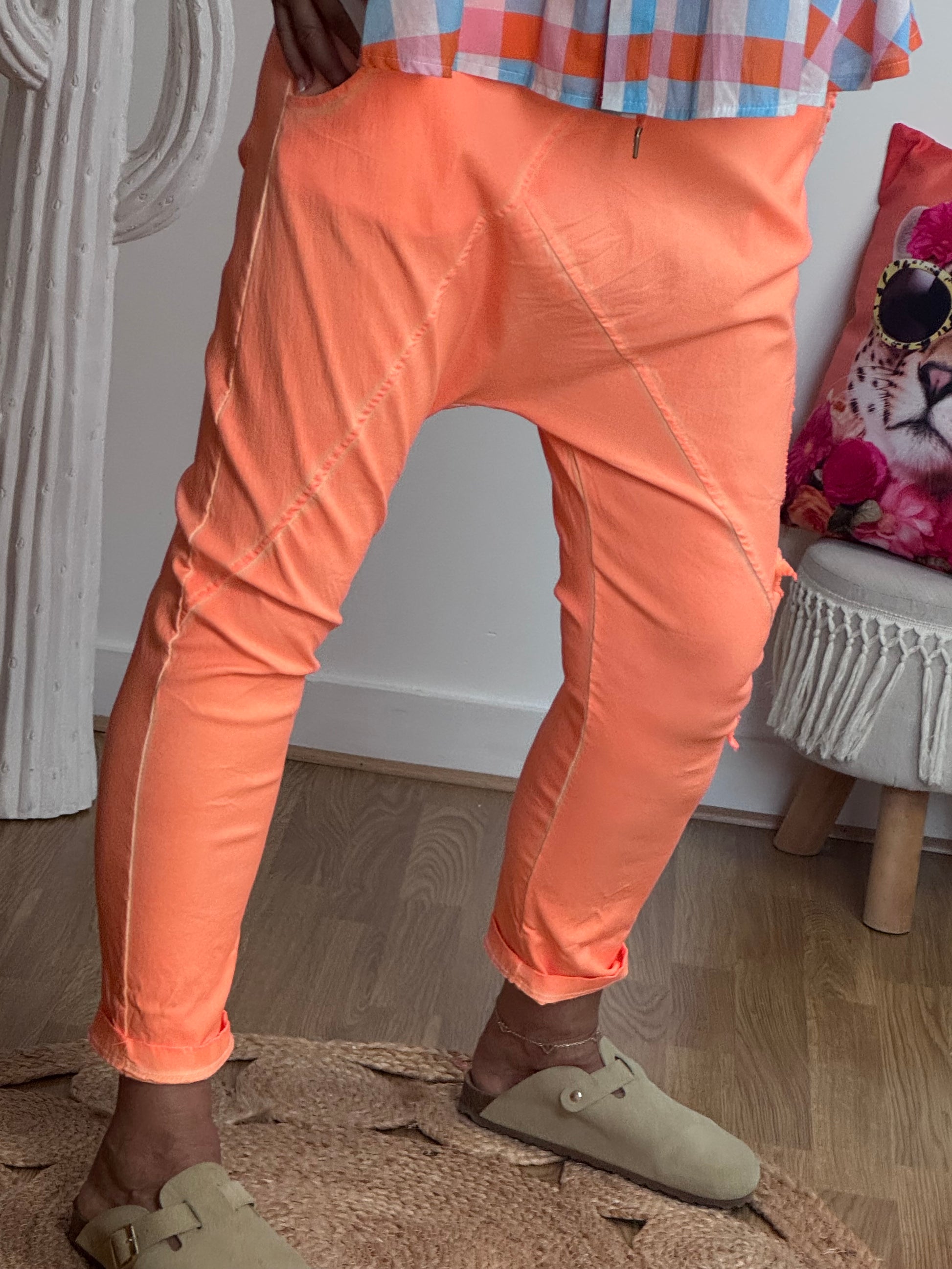 Pantalon saroual orange OK !