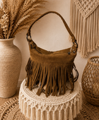 Sac boule bohème camel