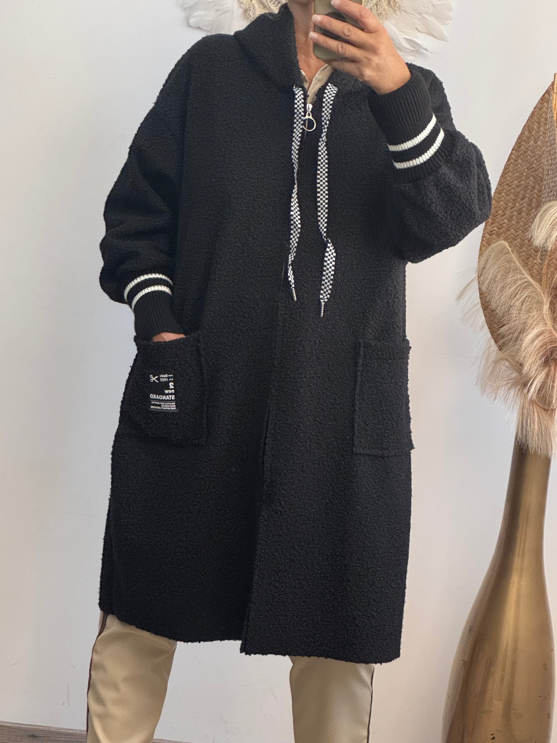 Manteau Octave noir