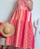 Robe Vichy orange /rose TU 38/44