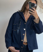 Veste casuel gold marine