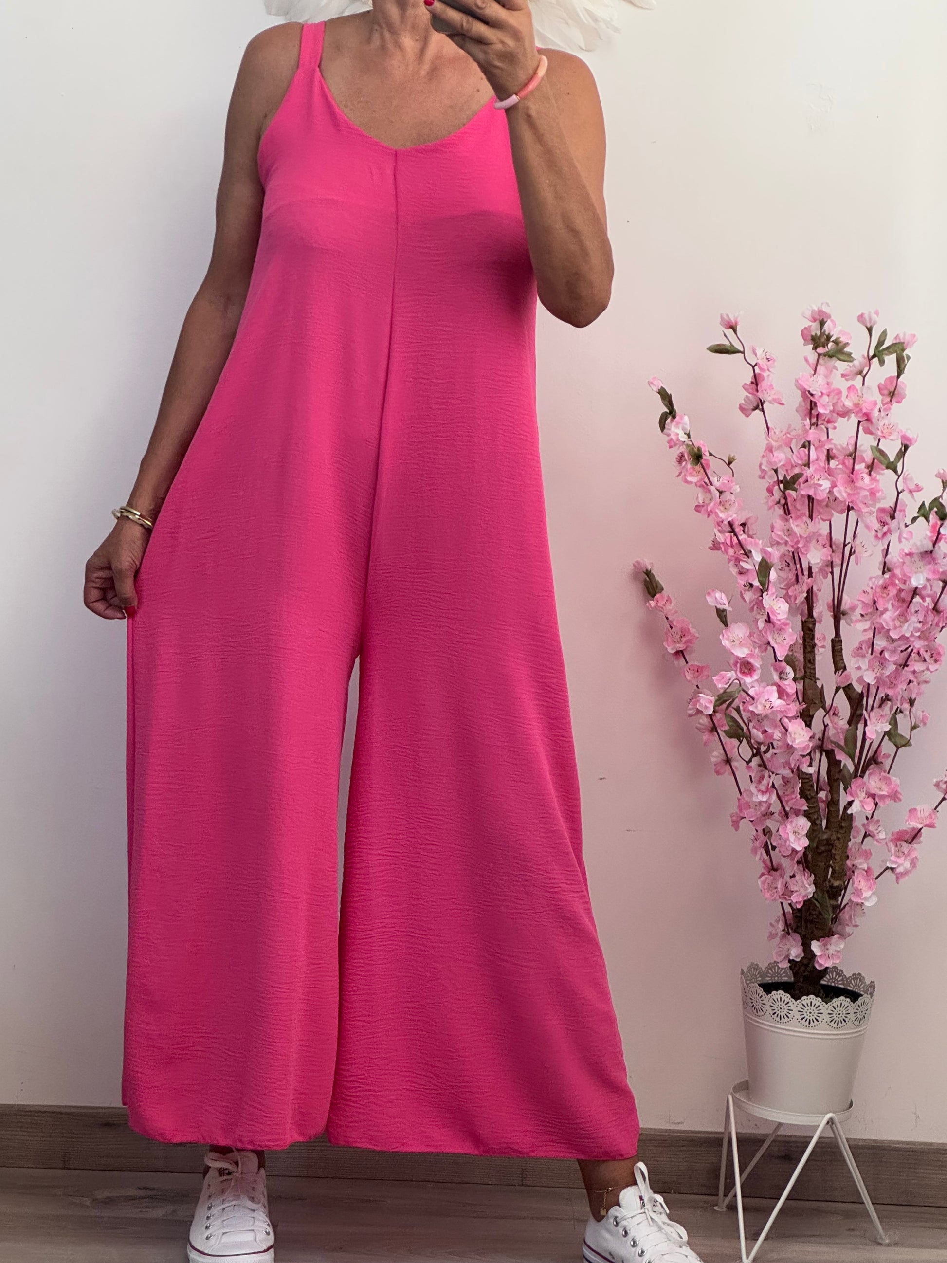 Combinaison fluide rose