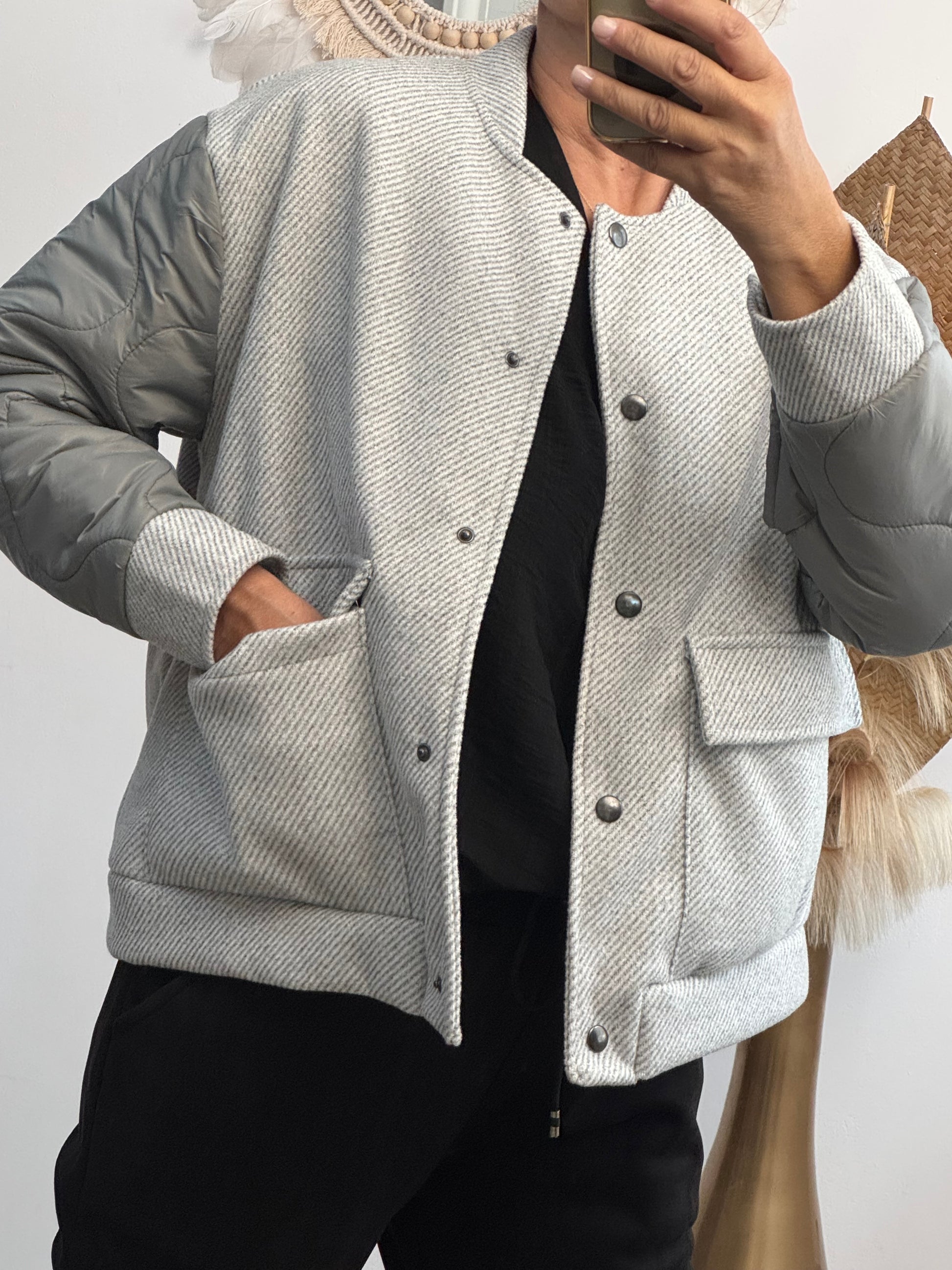 Blouson gris