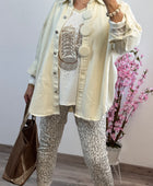 Veste Nina jeans crème