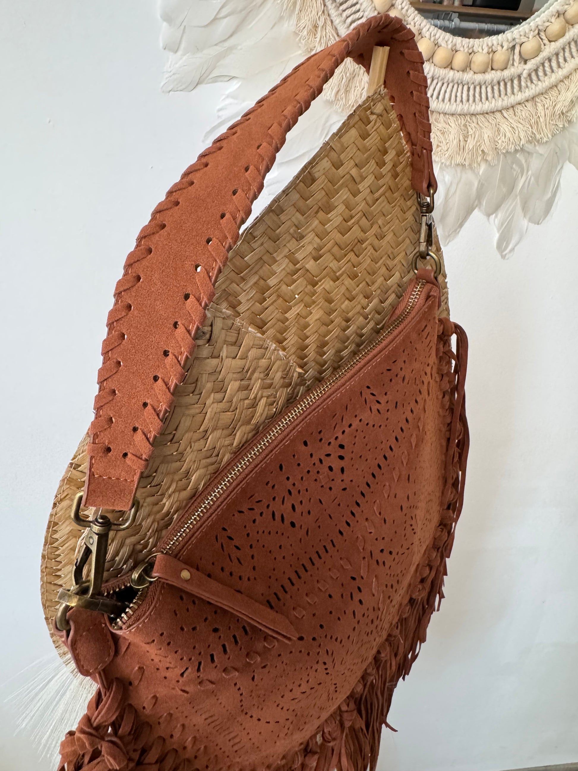 Sac bohème camel