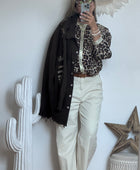 Jeans crème bohème du S au XXL