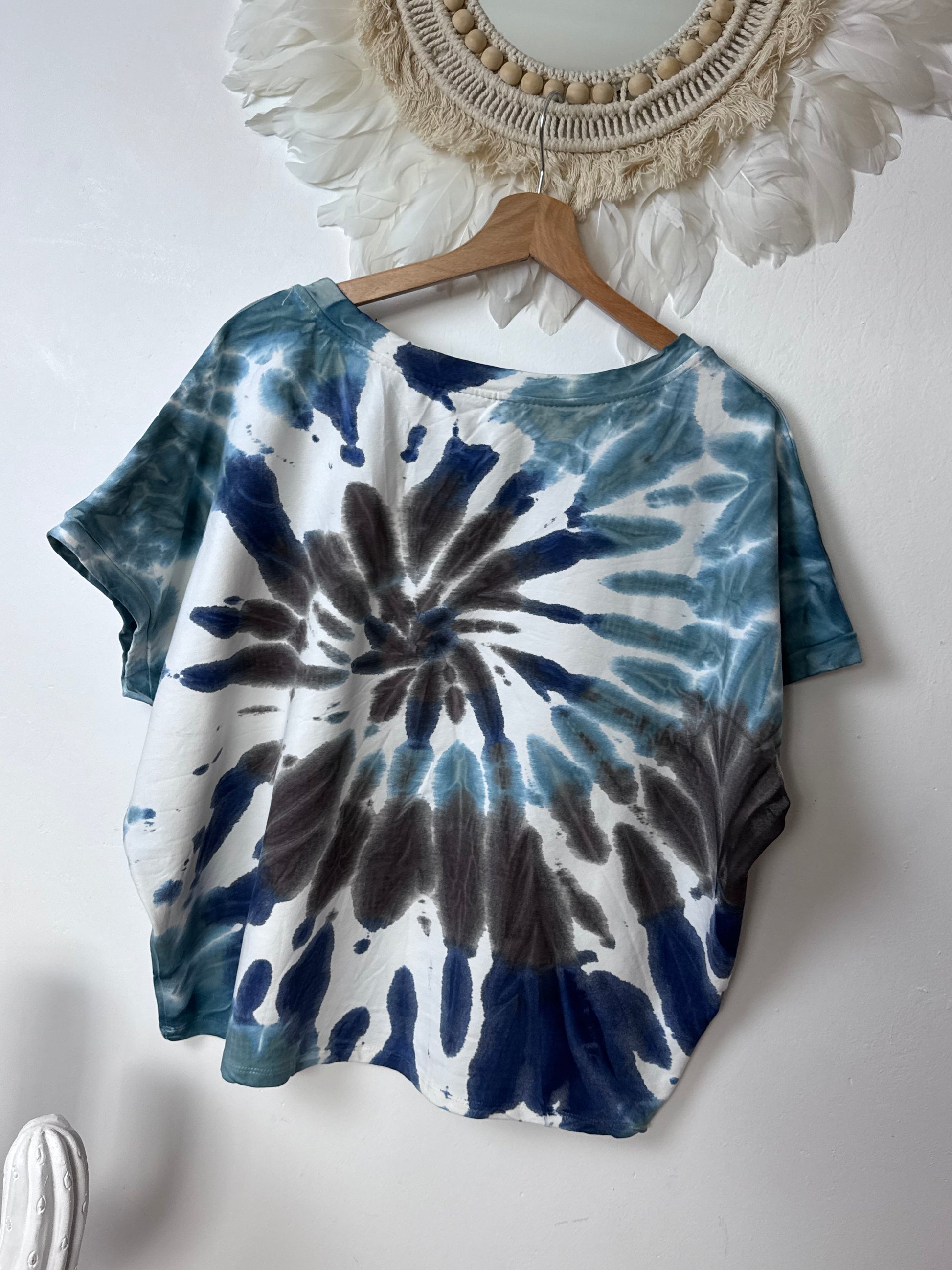 Sweat tie and dye marine / bleu