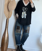 Pull kiss live noir Jolie forme