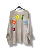 Pull oversize copine beige TU 40/54