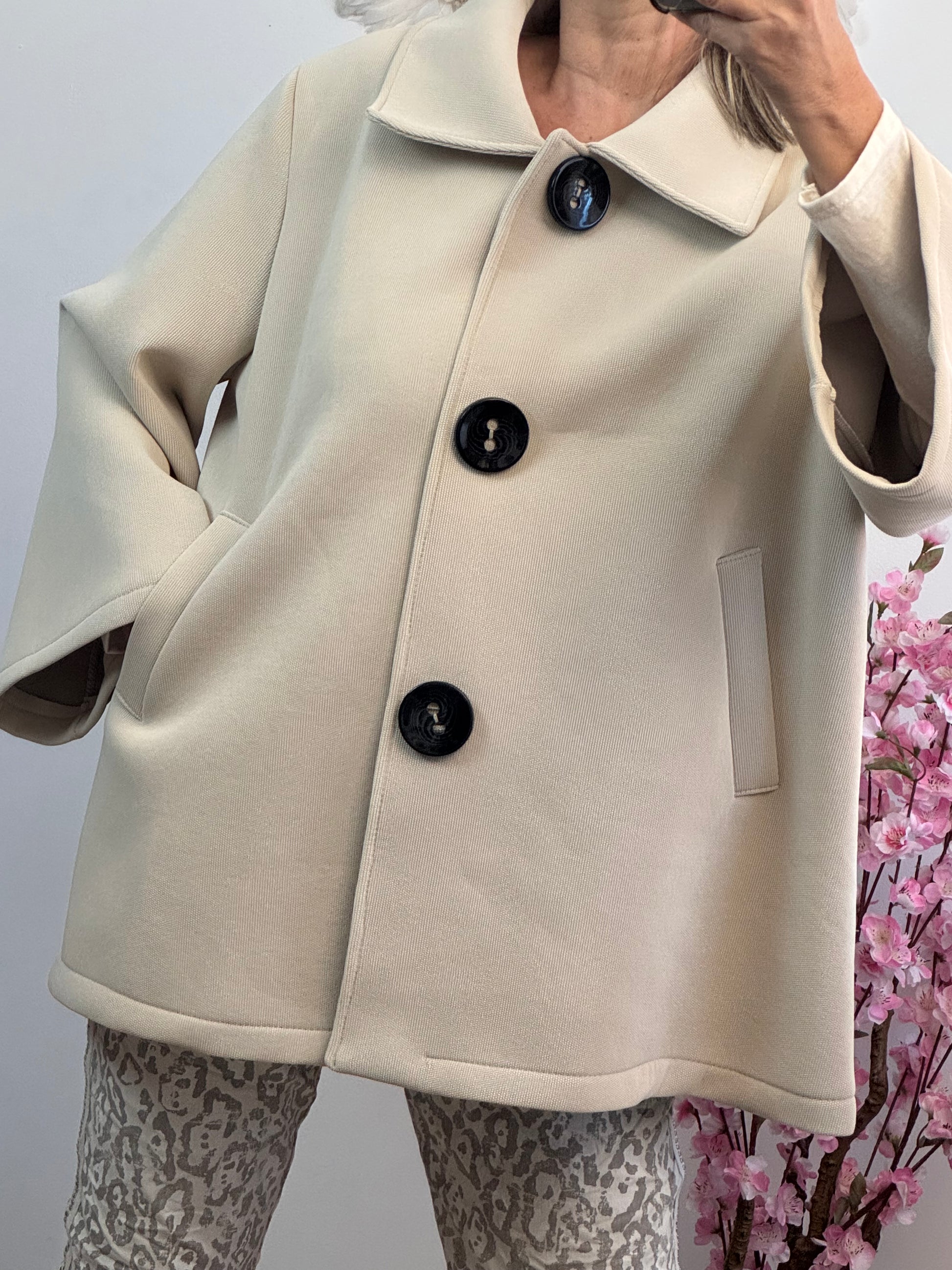 Veste évasée beige TU 42/50