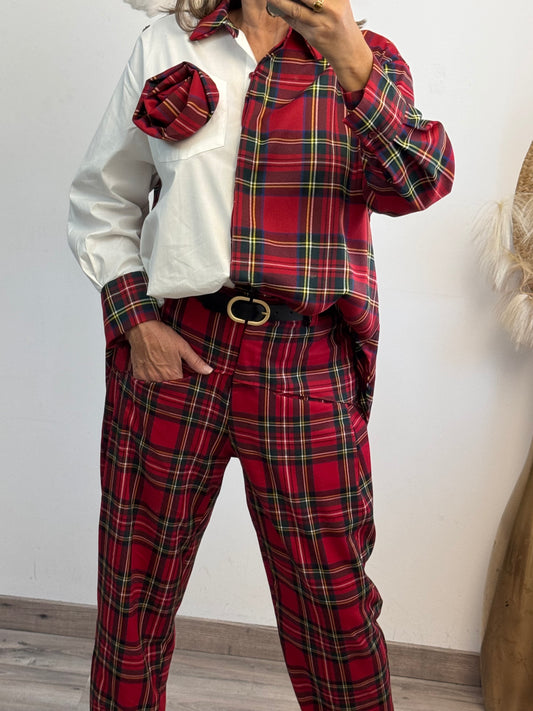 Chemise tartan rouge TU 40/46