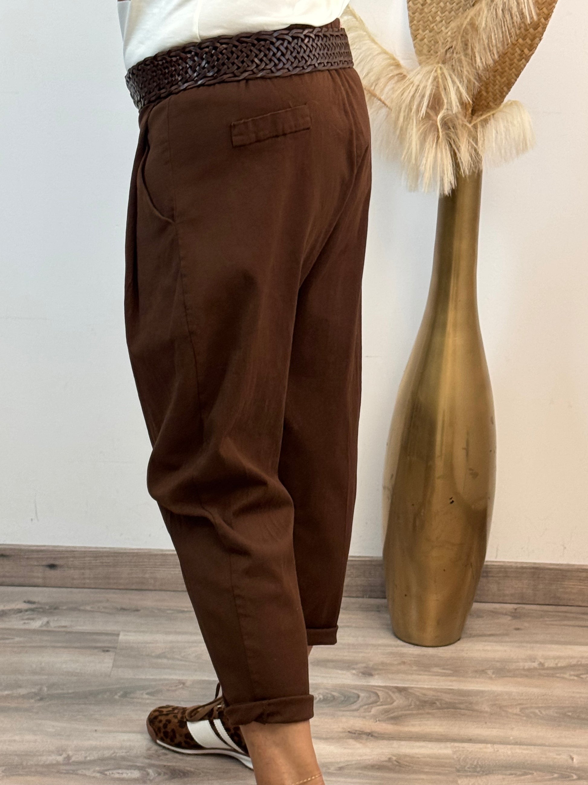 Pantalon Lorenzo marron