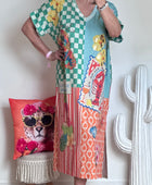 Robe lurex multicolore