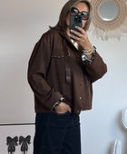 Veste casuel gold marron