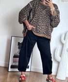 Sweat-shirt oversize Léo camel TU 38/50