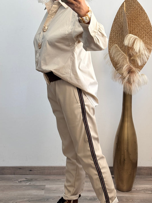 Chemise Apolline beige