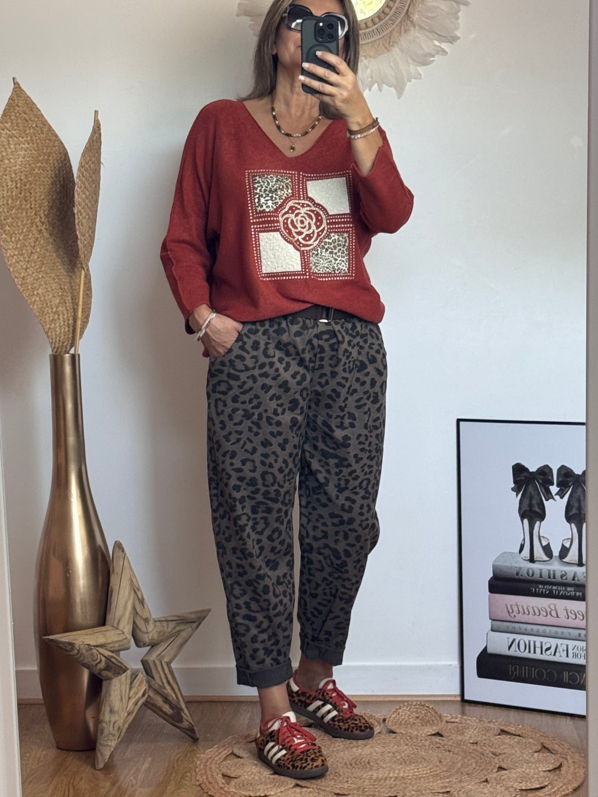 Pantalon Léo taupe TU 40/48