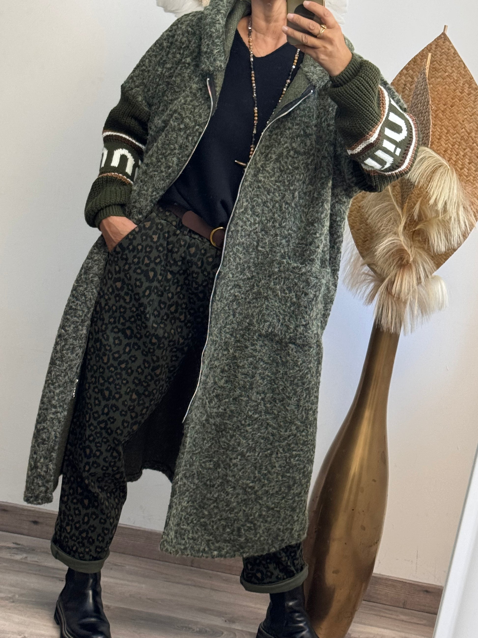 Manteau Esteban kaki