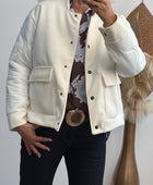 Blouson blanc cassé