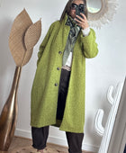 Manteau vert pistache