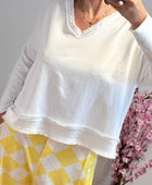 Teeshirt blanc oversize