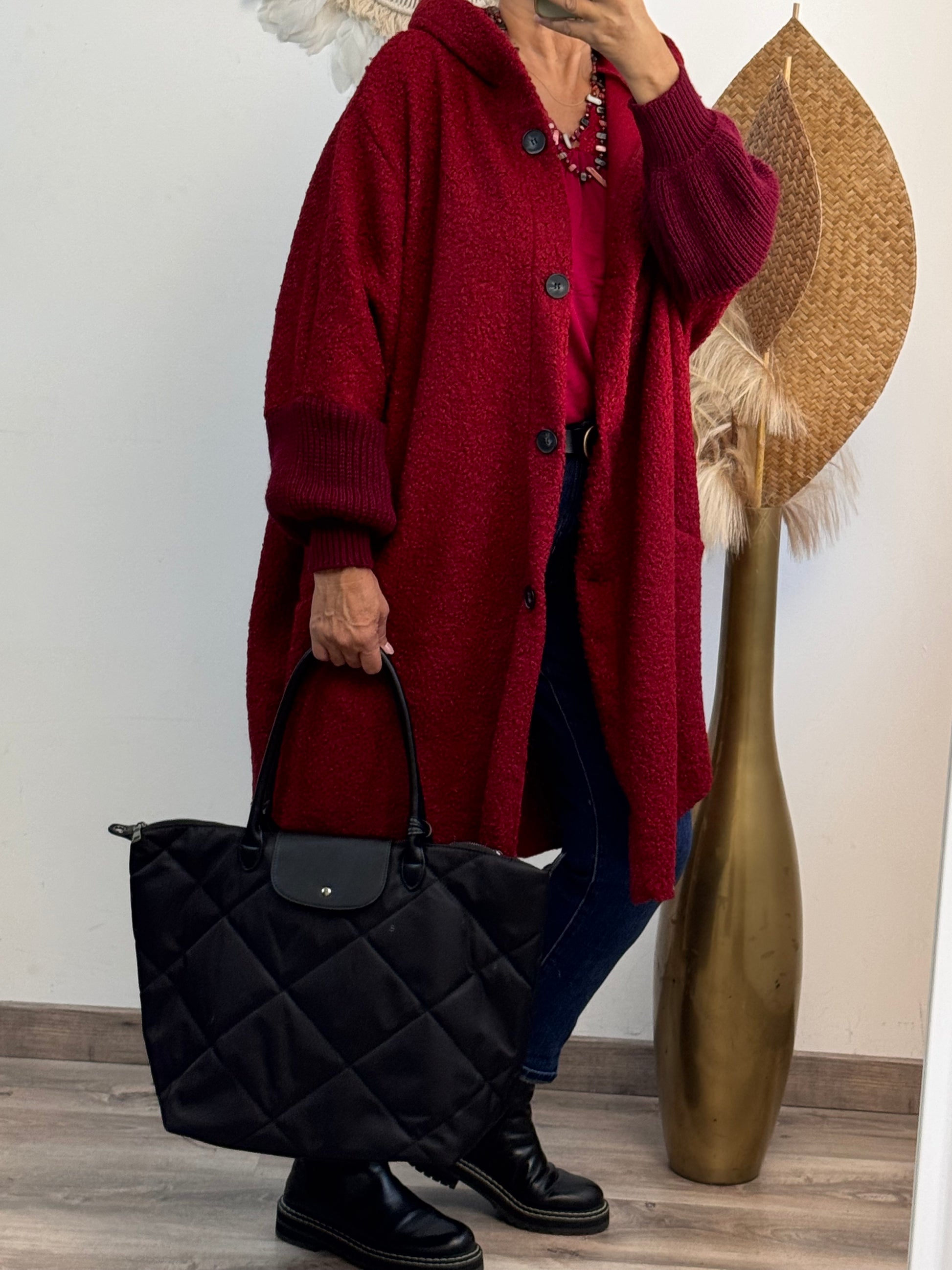 Manteau Marceau bordeaux