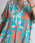 Robe arabesque turquoise /orange TU 40/48
