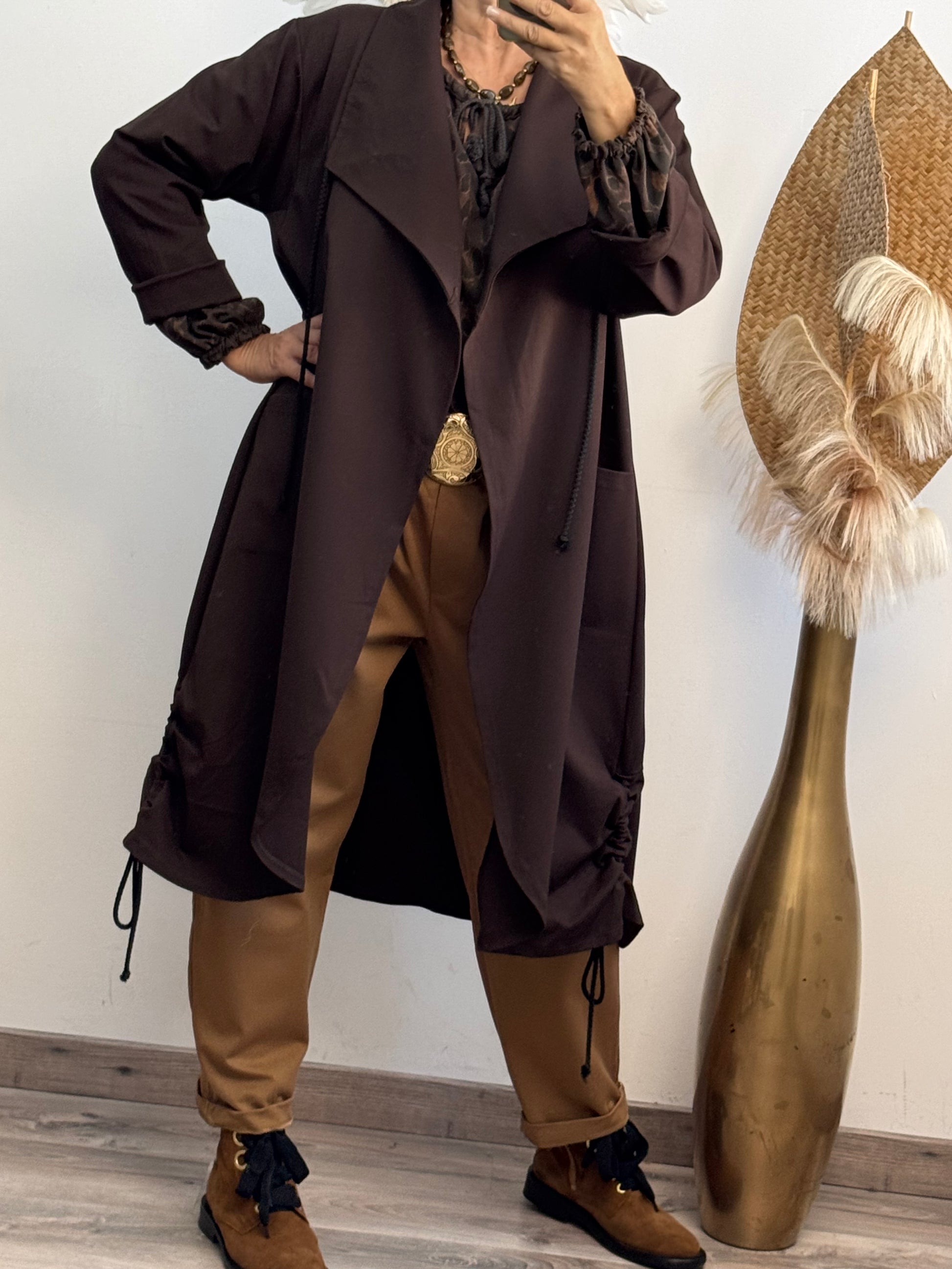 Manteau Authur marron