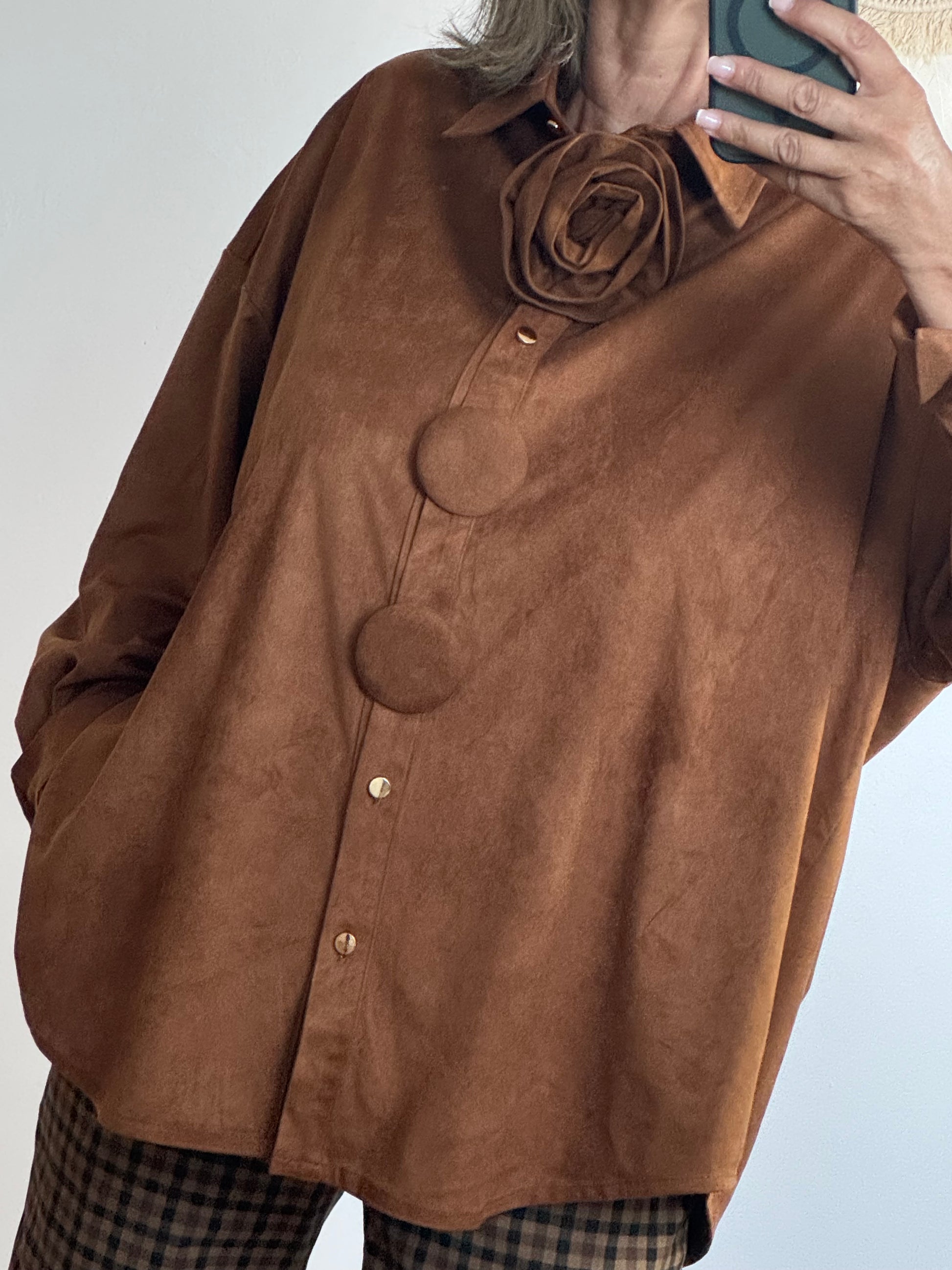 Chemise ou veste Louiza camel