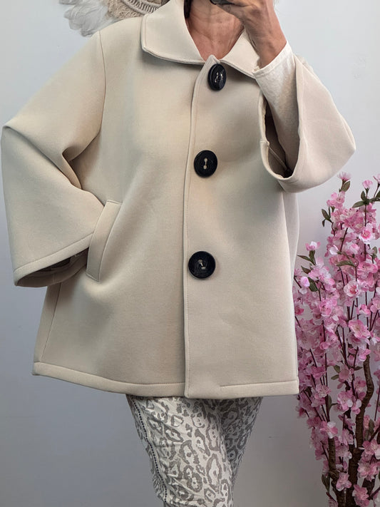 Veste évasée beige TU 42/50