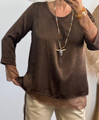 Blouse clémentine marron TU 38/44
