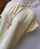 Robe Salomé jaune pâle