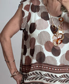 Top Ninon marron