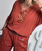 Pull en modal terracotta TU 42/50