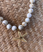 Collier étoile perles